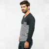 Pack of 3 White Strips Printed Full Sleeve Shirt For Men's