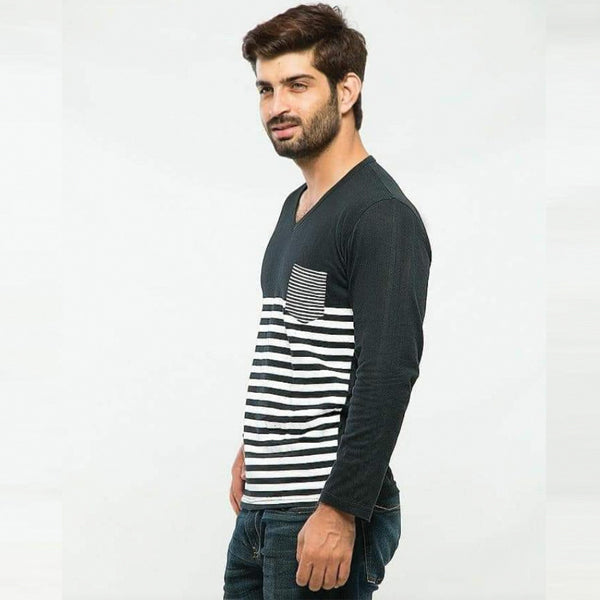Pack of 3 White Strips Printed Full Sleeve Shirt For Men's