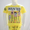 Wanted We Are Awesome Character Printed Malai Jersey Stuff Baba Yellow