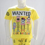 Wanted We Are Awesome Character Printed Malai Jersey Stuff Baba Yellow