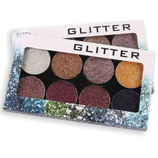 Professional 8 Colors Glitter Eyeshadow Palette | Ammad