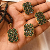 Egyption Pearls & Stones Locket Set For Women's