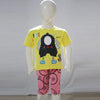 Boy Illustrated Printed Malai Jersey Stuff Baba Suit Multicolors