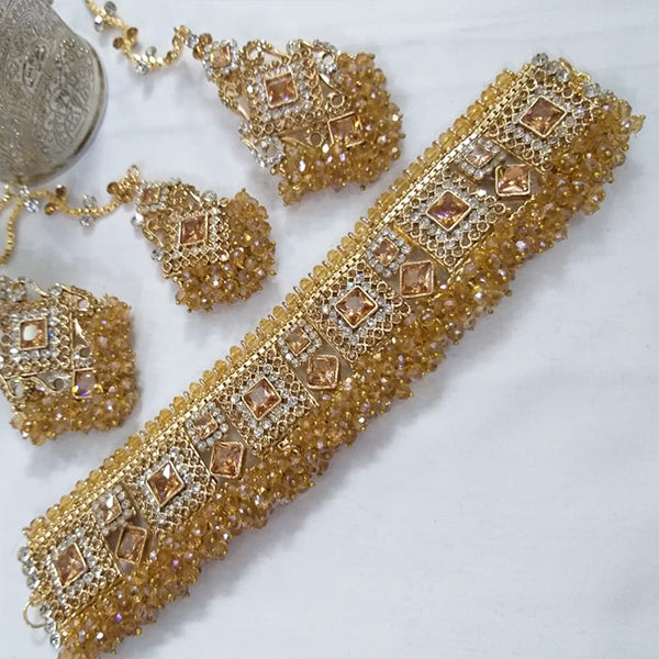 Latest Style Necklace Set Multicolor with Random Color Stones For Her 97433 | 24hours.pk