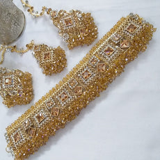 Latest Style Necklace Set Multicolor with Random Color Stones For Her 97433 | 24hours.pk