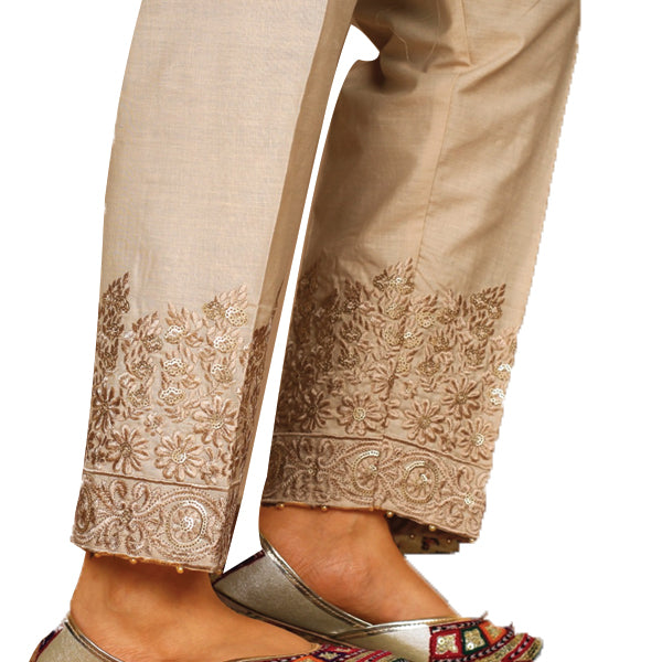 Latest Handmade Flowers Design Pajama Golden For Her 863 | 24hours.pk