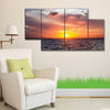 Sunset River 4pcs 3D Wall Frame WF-177 | 24hours.pk