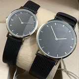 New Stylish Couple Watches High Qualty Best For Valentines Day Watch Pair Black | 24hours.pk