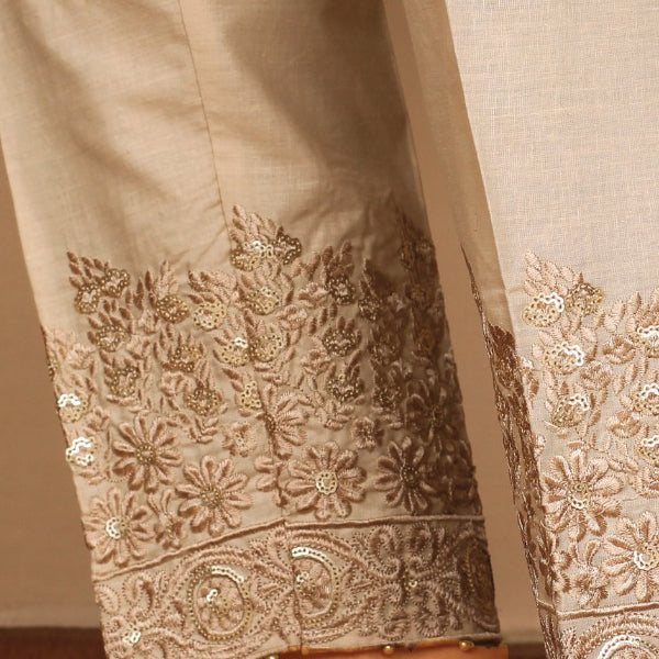 Latest Golden Color Creative Pajama For Womens & Girls | 24hours.pk