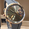 Latest Simple Design Watch Grey Strap With Golden Dial For Men's 89061 | Abdul Basit Janjee