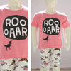 Rooaar Dinosaur Printed Malai Jersey Stuff Baba Pink