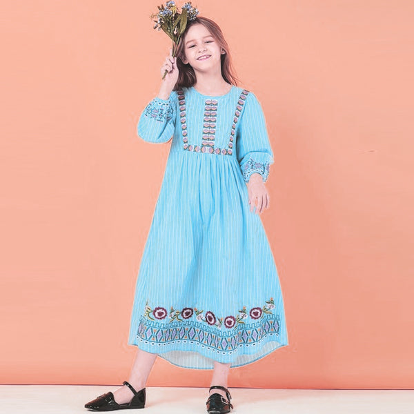 PACK  OF 3 Multicolor Baby Girl Embroidered Kurti
