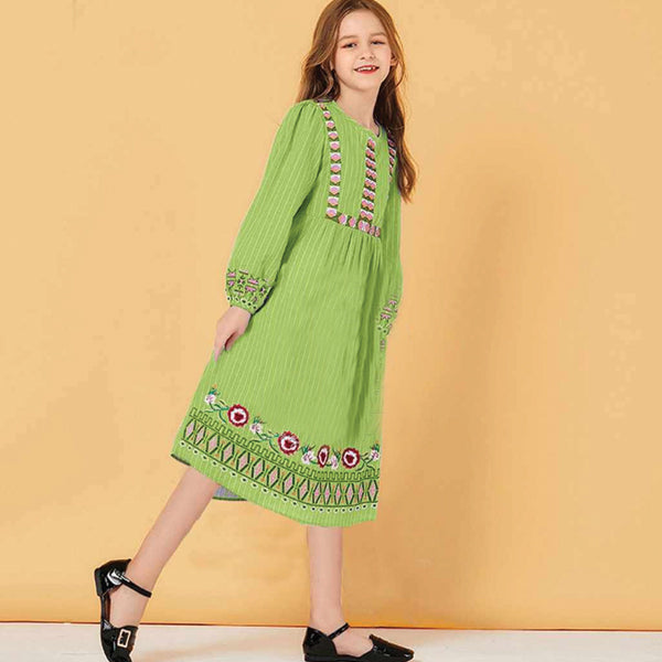 PACK  OF 3 Multicolor Baby Girl Embroidered Kurti