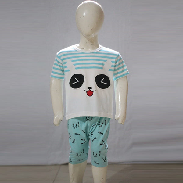 Mascot Face Printed Malai Jersey Stuff Baba Suit Multicolors