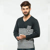 Pack of 3 White Strips Printed Full Sleeve Shirt For Men's