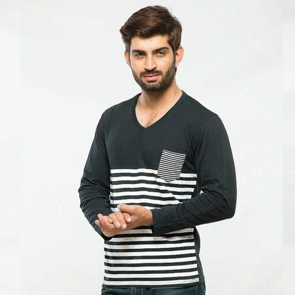 Pack of 3 White Strips Printed Full Sleeve Shirt For Men's
