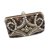 Creative Fashionable Bridal Rectangular Shaped Clutch Purse Available In Random Colors 6137