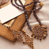 Vintage Beautiful Pearls Necklace with Earrings Set For Women's