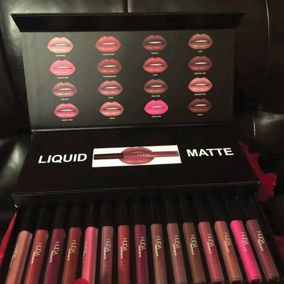 Huda beauty Matte Lip Gloss 16pcs Set | Ammad
