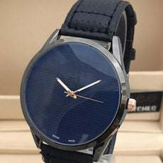 Latest Stylish High Quality Black Strap & Blue Dial Watch For Men's 598211