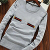 Latest Round Crew Neck Full Sleeve Printed Shirt For Men's Grey SP09