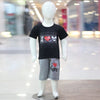 I Love Ma Lacra And Fine Jersey Stuff Baba Suit Black