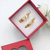 Pack of 2 Creative Diamond Ring Design With Box For Her Gift or Engagement Golden 0864 | 24hours.pk