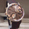 Latest Simple Design Watch Brown Strap With Golden Dial For Men's 89061 | Abdul Basit Janjee