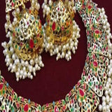 Vintage Design Necklace Set Multicolor Color Stones For Her 941156 | 24hours.pk