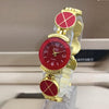 Women Rounded Bracelet Luxury Fashion Watch Golden