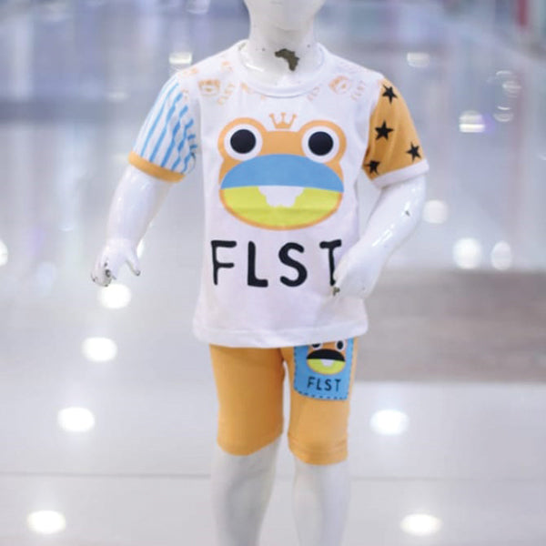 FLST Printed Malai Jersey Stuff Baba Suit Multicolors