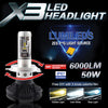 Lumileds X3 LED Headlight 6000LM 50W | 24HOURS.PK