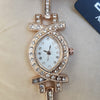 Fashionable Creative X Shaped Watch Golden For Her | 24hours.pk