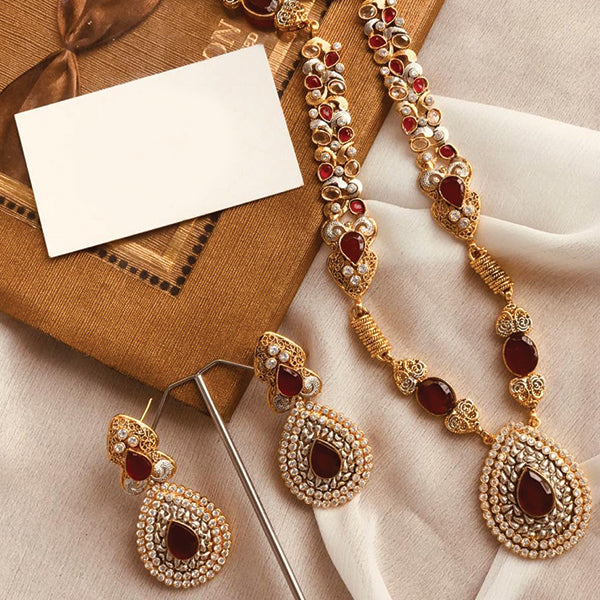Creative Vintage Locket With Earrings Set For Womens Girls Random Design 875 | Mohsin Attari