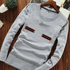 Latest Round Crew Neck Full Sleeve Printed Shirt For Men's Grey SP09