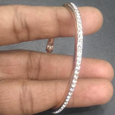 Fashionable Simple Bangle For Her Silver 73313 | 24hours.pk
