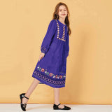 Multicolor Baby Girl Embroidered Kurti