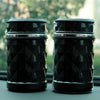 Pack of 2 Car Dashboard Tissue Holder & Car LED Light Ashtray Black | 24HOURS.PK