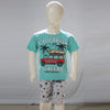 California Surfers Printed Malai Jersey Stuff Baba Suit Multicolors