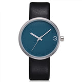 Eclipse Shaped Simple Analog Wrist Watch For Unisex Black & Blue 853096 | Abdul Basit Janjee