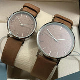 New Creative Couple Watches High Qualty Best For Valentines Day Watch Pair Brown | 24hours.pk
