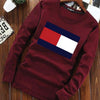 A&S Round Crew Neck Full Seleve Printed Shirt For Men's Maroon SP22