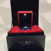 High Quality Creative Festival Double Layer Drawer Rose Flower Jewelry Necklace Case Lipstick Storage Gift Display Box Black Best Gift For Valentines Day | 24hours.pk