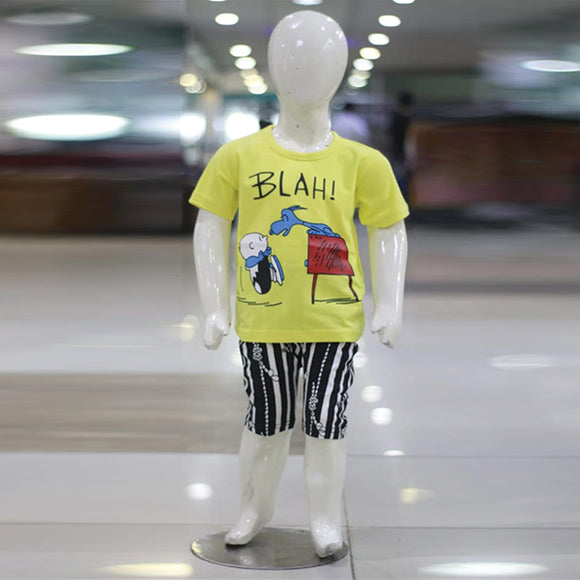 Balah Printed Malai Jersey Stuff Baba Suit Multicolors