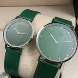 New Stylish Couple Watches High Qualty Best For Valentines Day Watch Pair Green | 24hours.pk