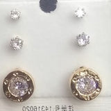 Nut Diamond Shaped Ring Style Earrings Set For Womens | 24hours.pk