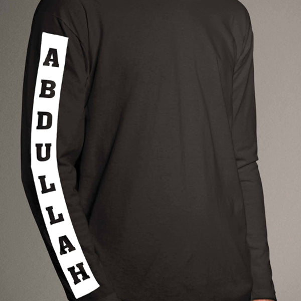Customize Name Full Sleeve Shirt For Boys & Girls Your Name On Your Shirt Sleeve. | 24hours.pk