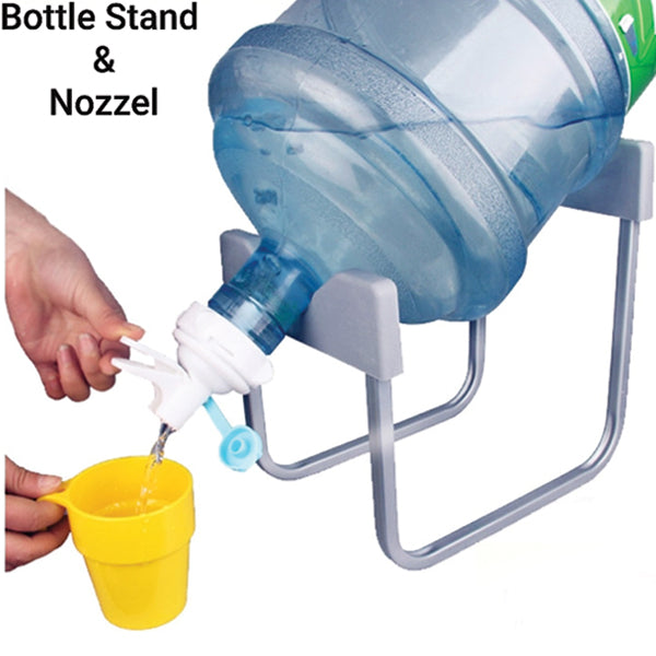 Fityle 3-5 Gallon White Dispenser Valve, Plastic Fast Flow Water Spout for 55mm Non Threaded Crown Top Water Jugs | 24hours.pk
