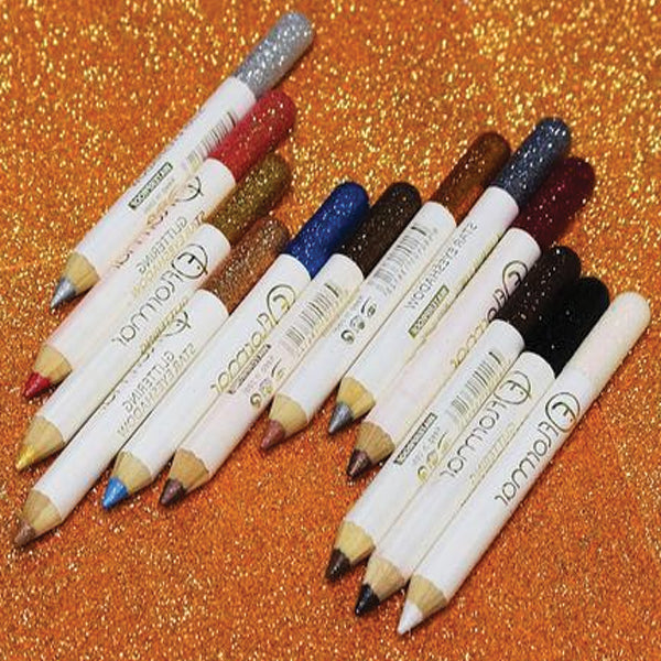 Pack of 12 Eye Glitter pencils | Ammad