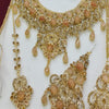Simple Design with Stones Rounded Necklace Set Golden For Her 7854974 | 24hours.pk